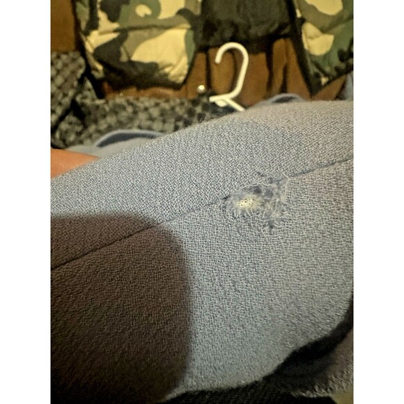 J. Crew Lady Day Double Cloth Italian Wool Belted Topcoat Coat Blue Sz8 NWT $450 - Picture 17 of 17